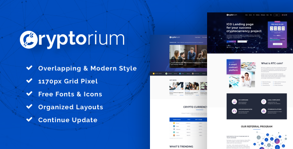 Cryptorium - ICO & Cryptocurrency Sketch Template
           TFx Malcolm Laverne