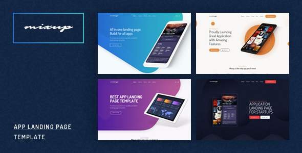 Mixup - App Landing Page PSD Template
           TFx Flanagan Ned