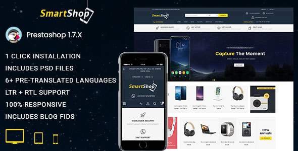 SmartShop - Electronics Prestashop 1.7 Responsive Theme
           TFx Onangwatgo Rudolf