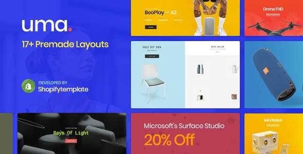 Uma - Minimal Clean Multiple Shopify Theme
           TFx Theobald Mahatma