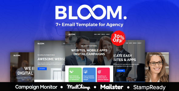 BLOOM - Multipurpose Agency Email Template With StampReady, Mailster, Mailchimp, Campaign Monitor
           TFx Rafe Harlow
