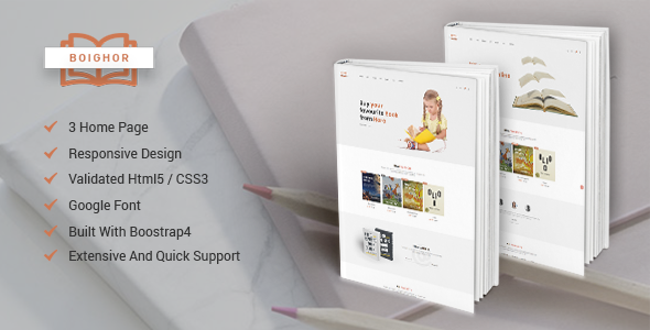 Boighor – Books Library eCommerce Store
           TFx Brayden Derek