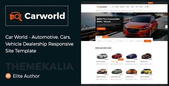 Car World - Vehicle Dealership Responsive Site Template
           TFx Knox Alger