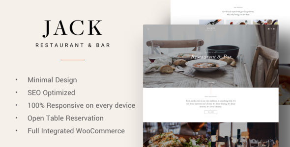 Jack - Restaurant WordPress Theme
           TFx Vardan Devan
