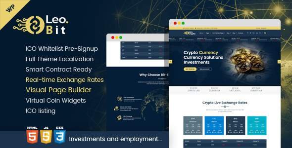 Leobit - Crypto Currency WordPress Theme
           TFx Dion Wilford