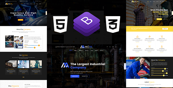 Misto - Factory and Industrial HTML5 Template
           TFx Britton Rayner