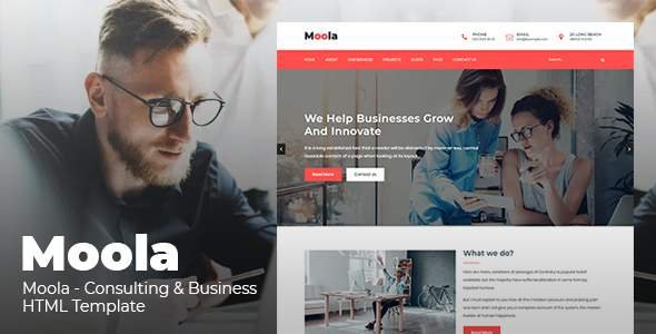 Moola - Consulting & Business HTML Template
           TFx Brenden Ferdie