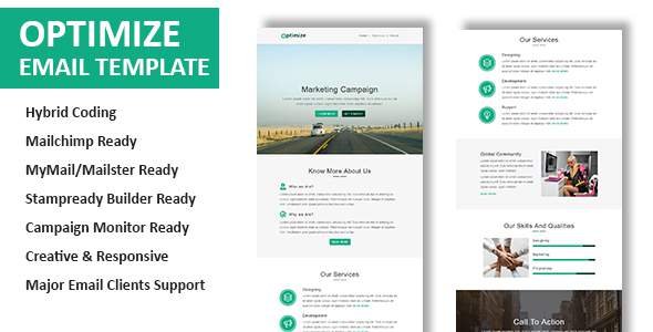 Optimize - Multipurpose Responsive Email Template with Online StampReady Builder Access
           TFx Rouben Brendon