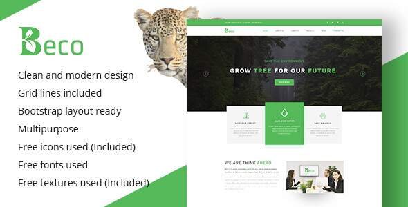 Beco Template - Renewable Energy & Ecology Company Template
           TFx Hank Mack