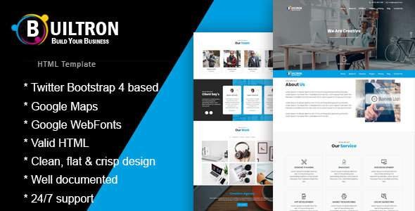 Builtron - One Page HTML Bootstrap4 Template
           TFx Floyd Leigh