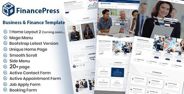 FinancePress - Business and Finance HTML Template
           TFx Connie Colbert