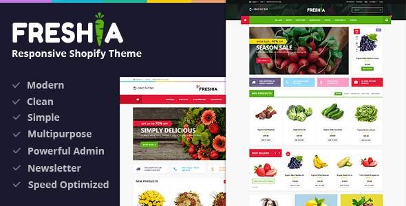 Freshia - Drag & Drop Sectioned Ecommerce Shopify Theme
           TFx Gord Dian