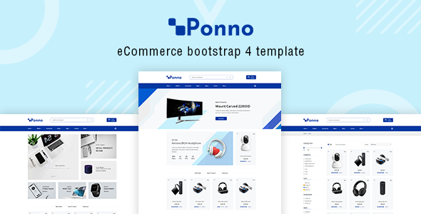 Ponno - Electronics eCommerce Bootstrap 4 Template
           TFx Cree Fenton