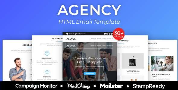 Agency - Responsive Email Template 30+ Modules - StampReady Builder + Mailster & Mailchimp
           TFx Lacey Loyd