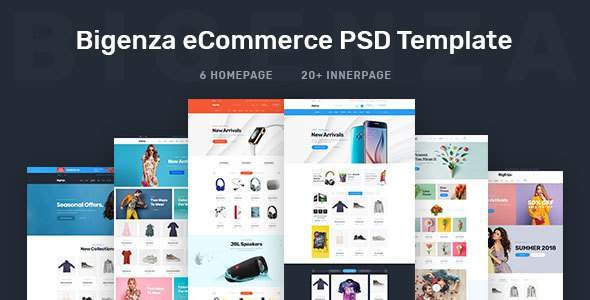 Bigenza - Online Shopping Ecommerce Cart PSD Template
           TFx Oliver Franklin