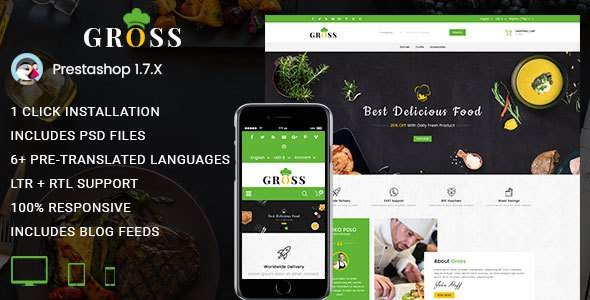 Gross - Multipurpose Prestashop 1.7 Responsive Theme
           TFx Osbert Michael