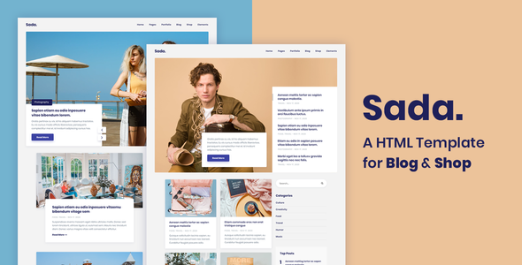 Sada - A HTML Template For Blog & Shop
           TFx Hibiki Blake