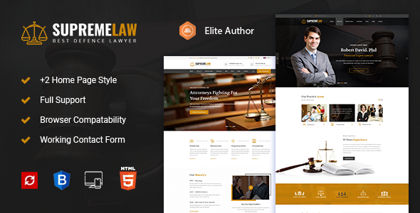 Supremelaw - Lawyer & Attorney HTML Template
           TFx Riku Troy