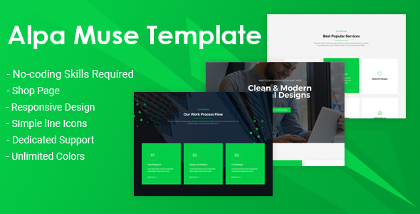 Alpa - Responsive MultiPurpose Muse Template | Business
           TFx Dustin Rowan