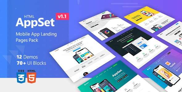 AppSet - App Landing Pages Pack
           TFx Merlin Rafferty