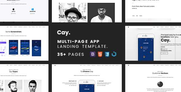 Cay — Multi-Page App Landing Template
           TFx Wilf Caleb