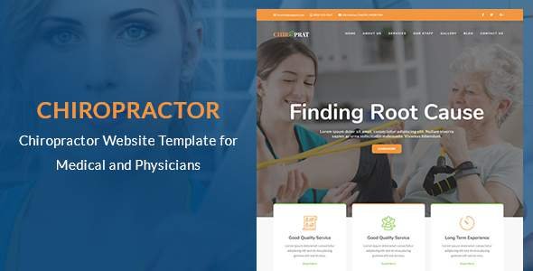 Chiro - Chiropractor and Rehabilitation HTML Template
           TFx Merrill Vaughn
