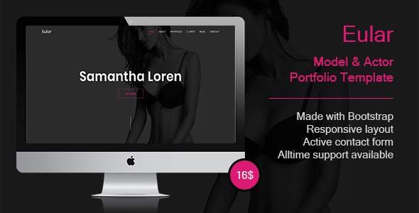 Eular-Model & Actor Portfolio Template
           TFx Merlyn Nerses