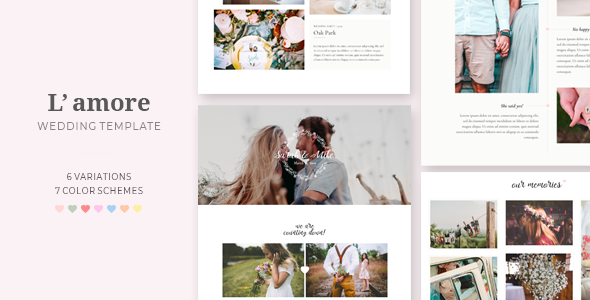 L'amore - Wedding HTML Template
           TFx Dorian Finlay