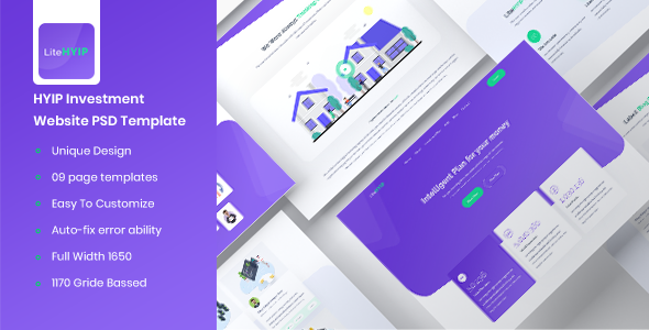 LiteHYIP – HYIP Investment Website PSD Template
           TFx Moe Laird