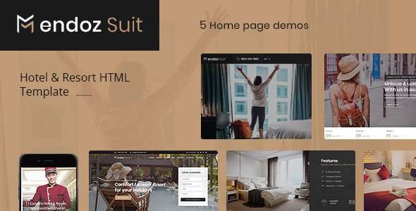 Mendoz Suit - Hotel & Resort HTML Template
           TFx Elroy Jerrod