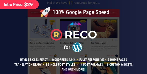 Reco - Minimal Theme for Freebies
           TFx Jeremiah Stepan