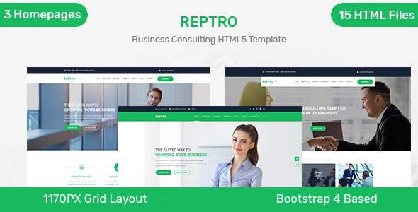 Reptro - Business Consulting HTML5 Template
           TFx Floyd Kazuo