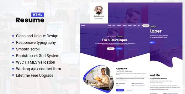 Resume - Responsive Personal Portfolio / CV Template
           TFx Vahan Jerry
