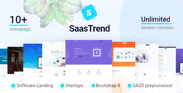SaaSTrend - Bootstrap SaaS, Startup, Software & WebApp Template
           TFx Lothair Mark