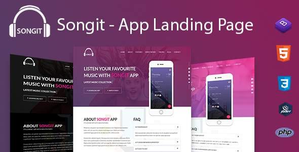 Songit - App Landing Page
           TFx Benjamin Trueman