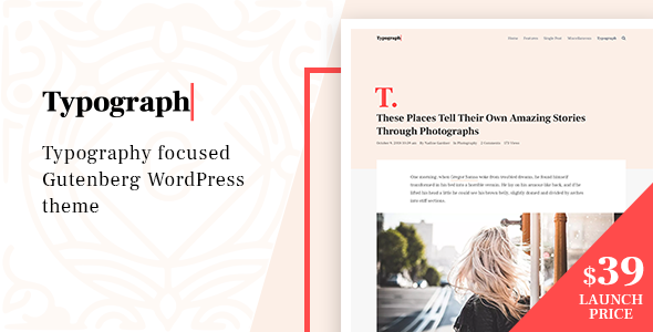 Typograph – Content Focused Gutenberg WordPress Blog Theme
           TFx Ryouta Dusty