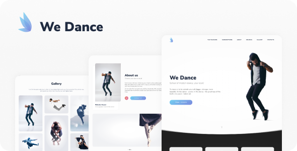 We Dance - Landing Template Bootstrap
           TFx Thomas Jun