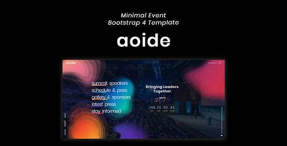 Aoide - Event Bootstrap 4 Template
           TFx Kevin Daichi