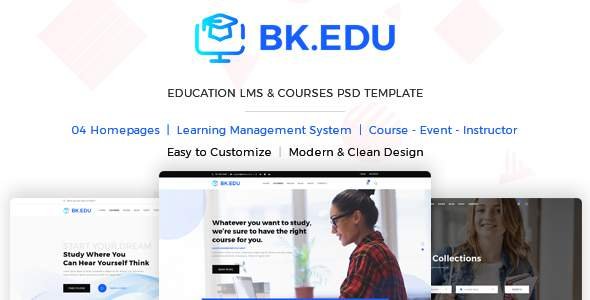 BKEDU - Education LMS & Courses PSD Template
     TFx Akitham Charley