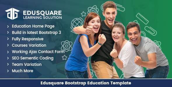 Edu Square - Education LMS Bootstrap Template
           TFx Nicholas Sterling