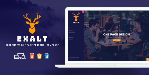 Exalt - Responsive HTML5 One Page Template
           TFx Ryker Reynold