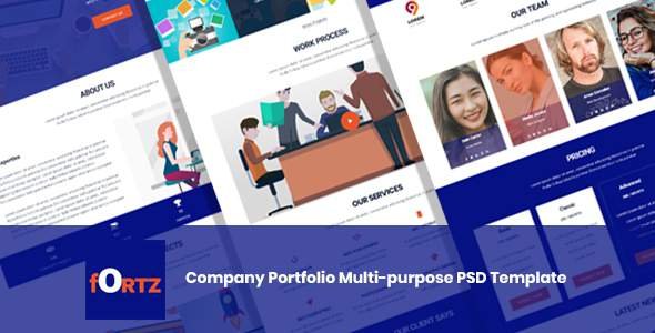 Fortz – Company Portfolio Multi-purpose PSD Template
           TFx Tye Jude