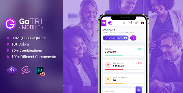 GoTRI - Mobile Multipurpose HTML Template for Mobile and Tablet
           TFx Connell Lincoln