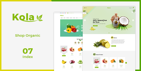 Kola - Fresh eCommerce PSD Template
           TFx Cahyo Yolotl