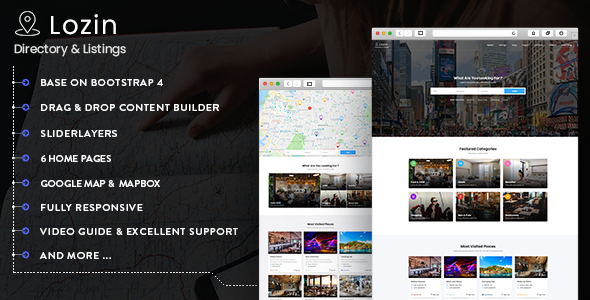 Lozin - Directory & Listing Drupal 8.6 Theme
     TFx Knox Bleda