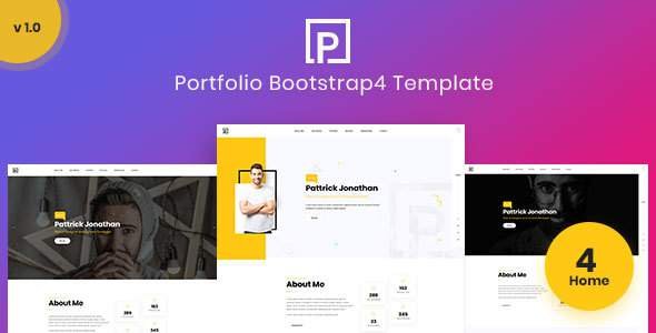 Pattric - Personal Portfolio HTML5/Bootstrap4 Template
           TFx Austin Elmo