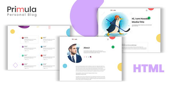 Primula - Modern HTML5 Blog Site Template
           TFx Jez Stepan