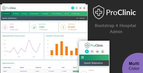 ProClinic - Bootstrap4 Hospital Admin Template
           TFx Jocelyn Tasunka