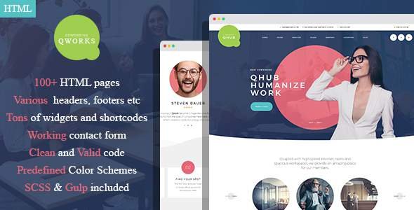 QWorks - Сoworking and Office Space HTML Template
     TFx Abner Leroy