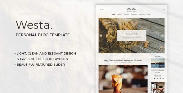 Westa - Personal Blog Template
     TFx Aric Garrett